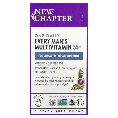 New Chapter One Daily Every Man S Multivitamin 55 96 Vegetarian Tablets product image