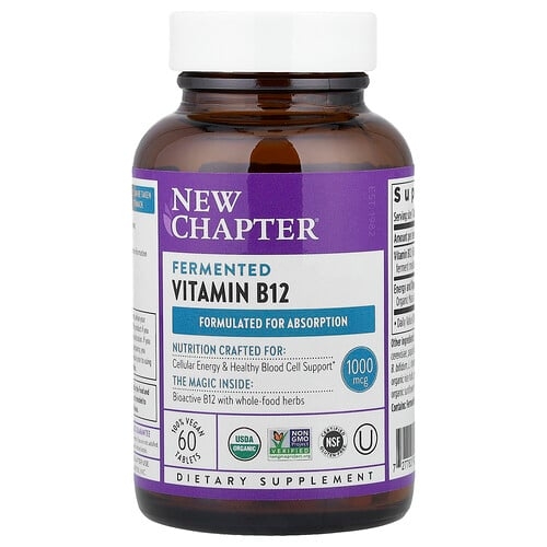 New Chapter Fermented Vitamin B12 60 Vegan Tablets product image