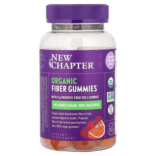 New Chapter Organic Fiber Gummies Citrus Berry 60 Flavored Gummies product image