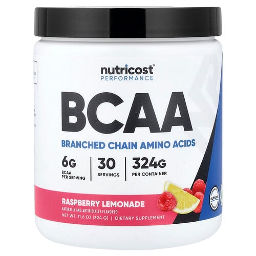 Nutricost Performance Bcaa Raspberry Lemonade 11 6 Oz 324 G product image