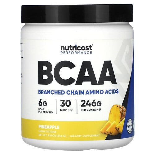 Nutricost Performance Bcaa Pineapple 9 3 Oz 261 G product image
