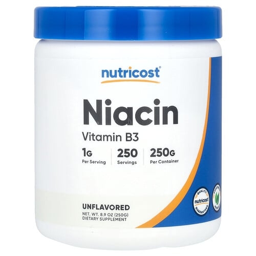 Nutricost Niacin Unflavored 8 9 Oz 250 G product image