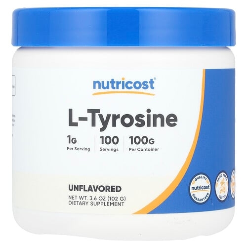 Nutricost L Tyrosine Unflavored 3 6 Oz 102 G product image