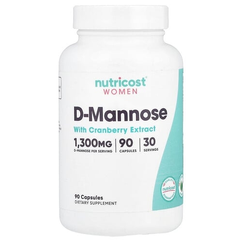 Nutricost Women D Mannose With Cranberry Extract 90 Capsules product image