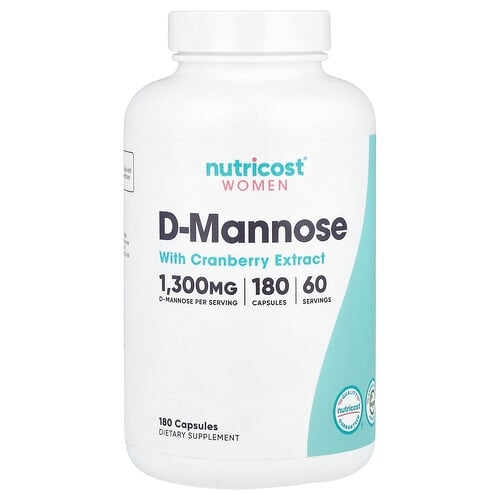 Nutricost Women D Mannose With Cranberry Extract 180 Capsules product image
