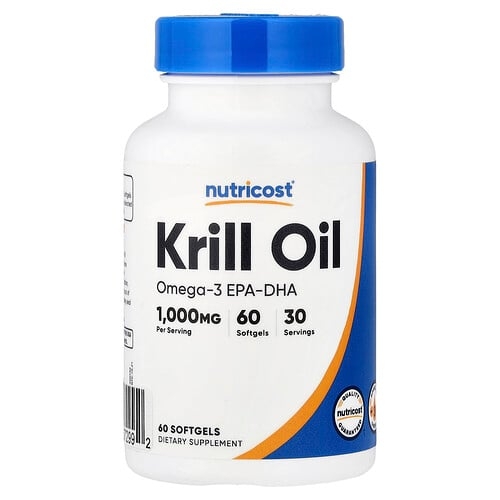 Nutricost Krill Oil 60 Softgels 500 Mg Per Softgel product image