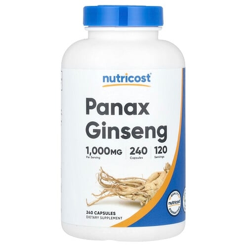 Nutricost Panax Ginseng 240 Capsules 500 Mg Per Capsule product image