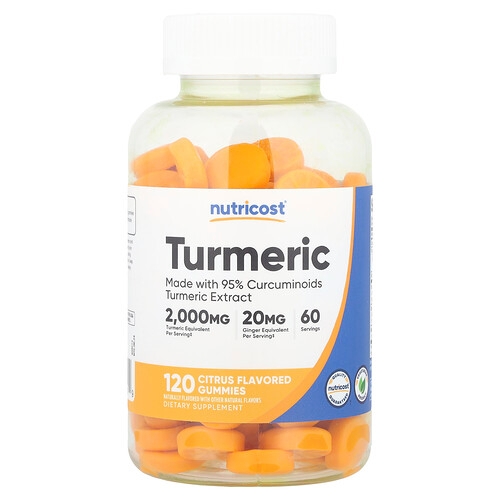 Nutricost Turmeric Gummies Citrus 120 Gummies product image