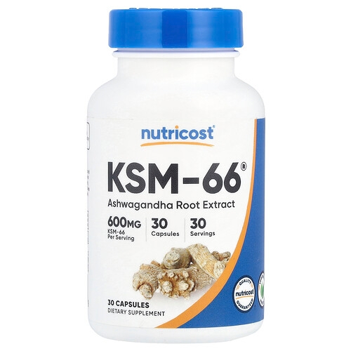 Nutricost Ksm 66 Ashwagandha Root Extract 600 Mg 30 Capsules product image