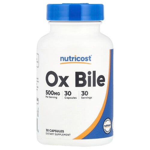 Nutricost Ox Bile 500 Mg 30 Capsules product image