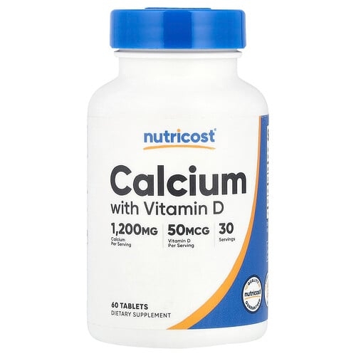 Nutricost Calcium With Vitamin D 60 Tablets product image