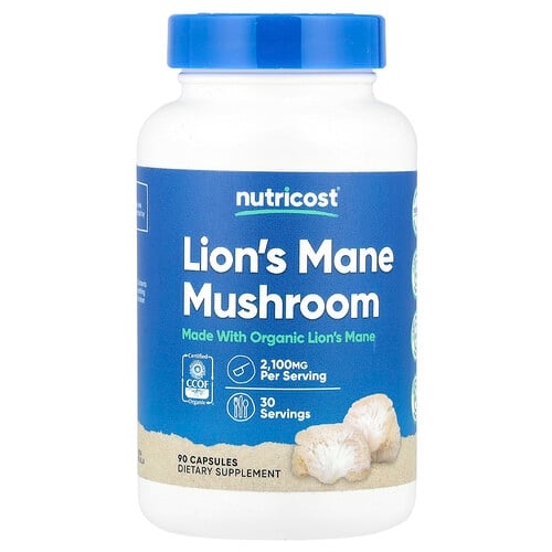 Nutricost Lion S Mane Mushroom 90 Capsules 700 Mg Per Capsule product image