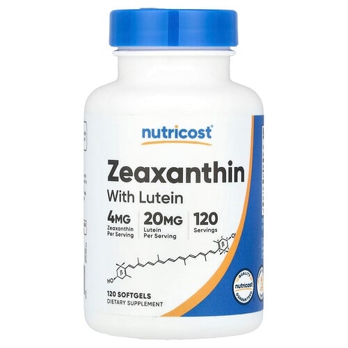 Nutricost Zeaxanthin With Lutein 120 Softgels product image