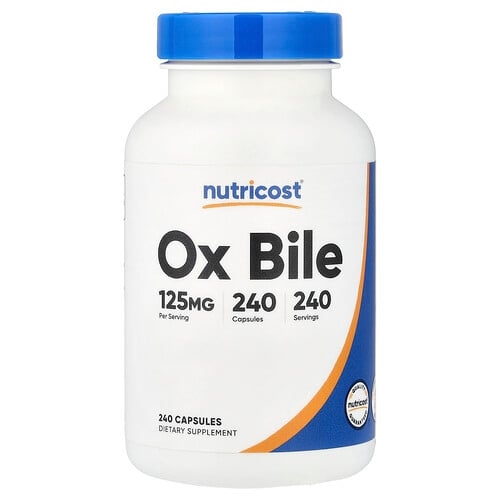 Nutricost Ox Bile 125 Mg 240 Capsules product image