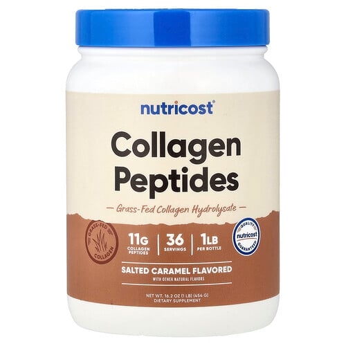 Nutricost Collagen Peptides Salted Caramel 16 2 Oz 454 G product image