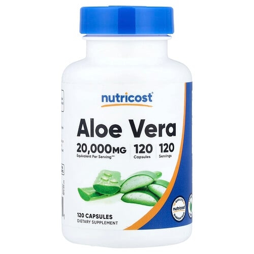 Nutricost Aloe Vera 120 Capsules 100 Mg Per Capsule product image