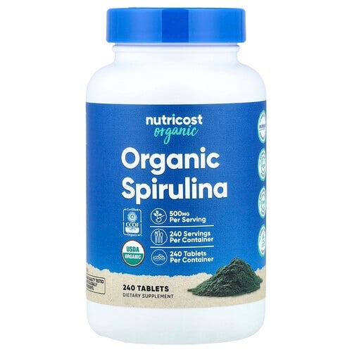Nutricost Organic Spirulina 500 Mg 240 Tablets product image