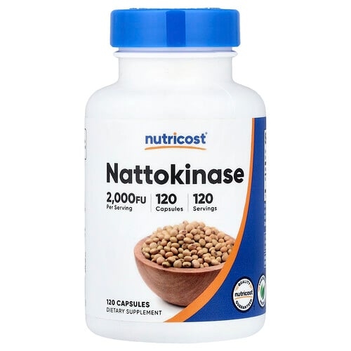 Nutricost Nattokinase 100 Mg 2 000 Fu 120 Capsules product image