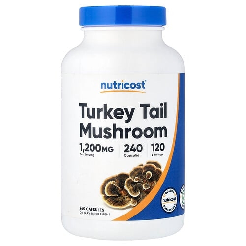 Nutricost Turkey Tail Mushroom 240 Capsules 600 Mg Per Capsule product image