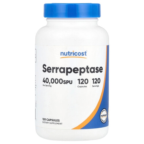 Nutricost Serrapeptase 20 Mg 40 000 Spu 120 Capsules product image