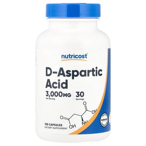 Nutricost D Aspartic Acid 120 Capsules 750 Mg Per Capsule product image