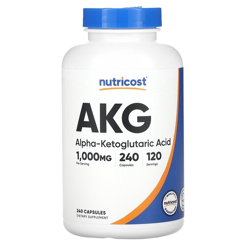 Nutricost Akg Alpha Ketoglutaric Acid 240 Capsules 500 Mg Per Capsule product image