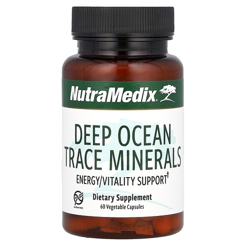 Nutramedix Deep Ocean Trace Minerals Energy Vitality Support 60 Vegetable Capsules 500 Mg Per Capsule product image