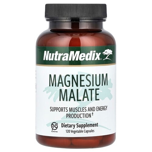 Nutramedix Magnesium Malate 120 Vegetable Capsules 100 Mg Per Capsule product image
