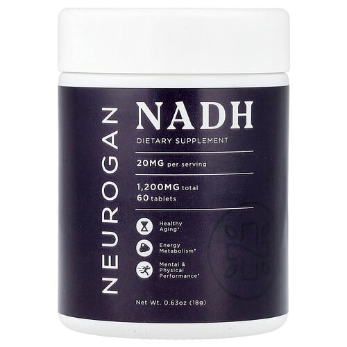 Neurogan Health Nadh 20 Mg 60 Tablets 0 63 Oz 18 G product image