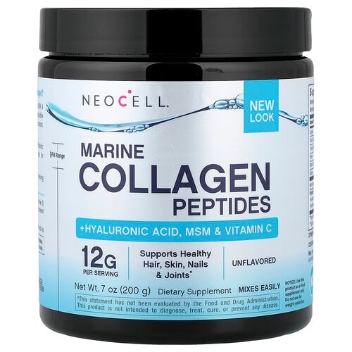 Neocell Marine Collagen Peptides Hyaluronic Acid Msm Vitamin C Unflavored 7 Oz 200 G product image
