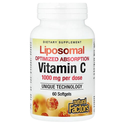 Natural Factors Liposomal Vitamin C 60 Softgels 500 Mg Per Softgel product image