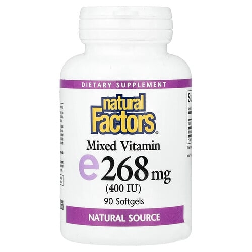 Natural Factors Mixed Vitamin E 268 Mg 400 Iu 90 Softgels product image
