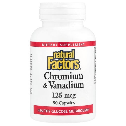 Natural Factors Chromium Vanadium 125 Mcg 90 Capsules product image