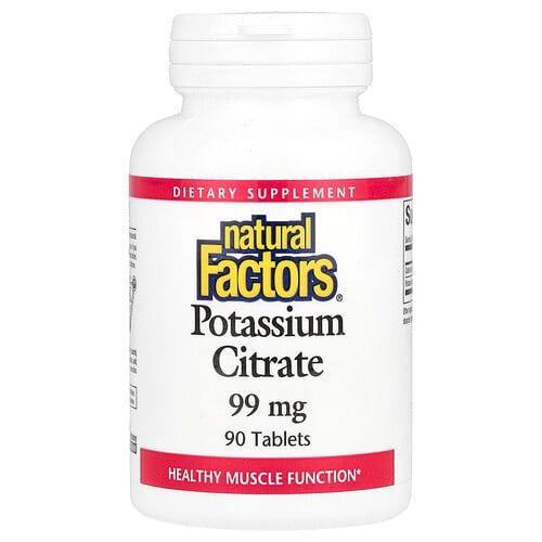 Natural Factors Potassium Citrate 99 Mg 90 Tablets product image