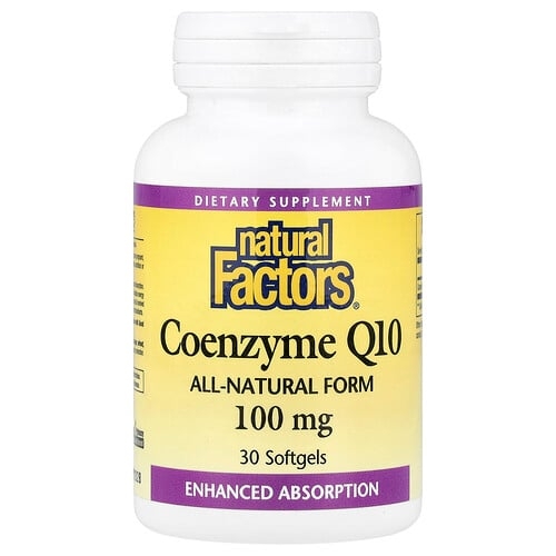 Natural Factors Coenzyme Q10 100 Mg 30 Softgels product image