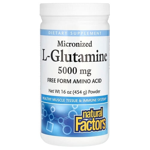Natural Factors Micronized L Glutamine Powder 16 Oz 454 G product image