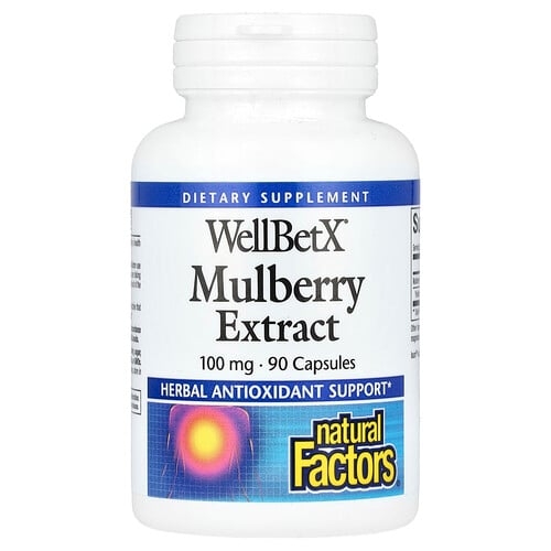Natural Factors Wellbetx Mulberry Extract 100 Mg 90 Capsules product image
