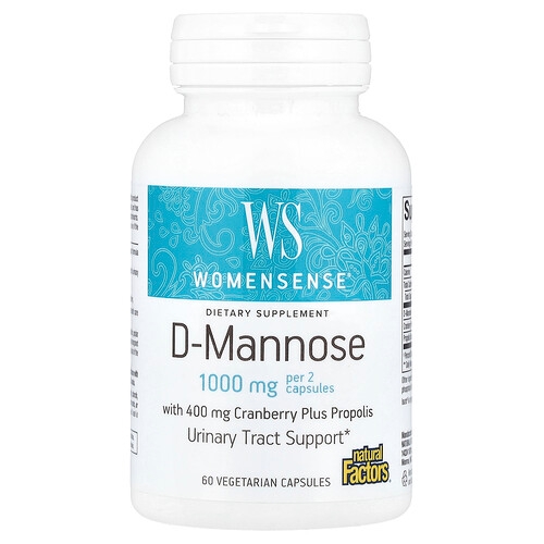 Natural Factors Womensense D Mannose 60 Vegetarian Capsules product image