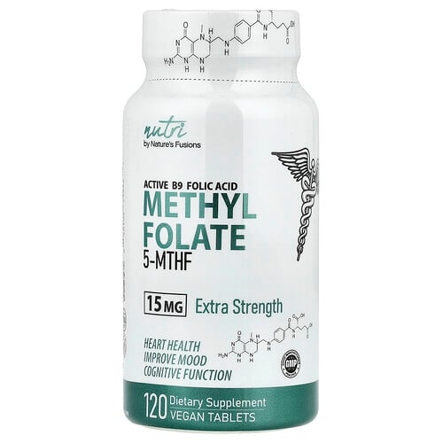 Nutri Methyl Folate 15 Mg 120 Vegan Tablets product image