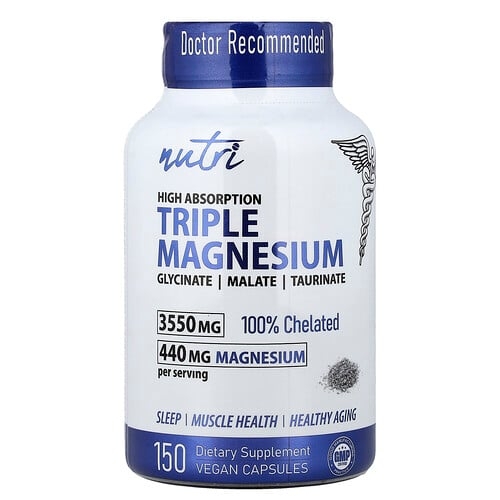 Nutri Triple Magnesium High Absorption 150 Vegan Capsules product image