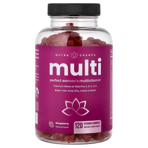 Nutrachamps Multi Perfect Women S Multivitamin Gummies Raspberry 120 Vitamin Gummies product image