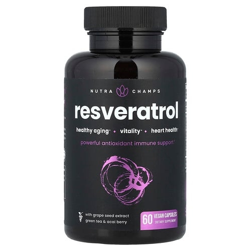 Nutrachamps Resveratrol 60 Vegan Capsules product image