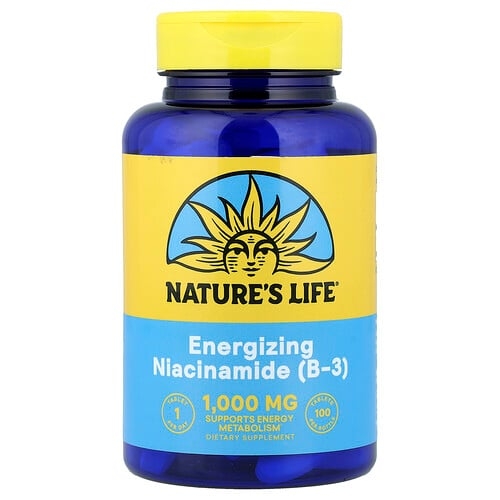 Nature S Life Energizing Niacinamide B 3 1 000 Mg 100 Tablets product image