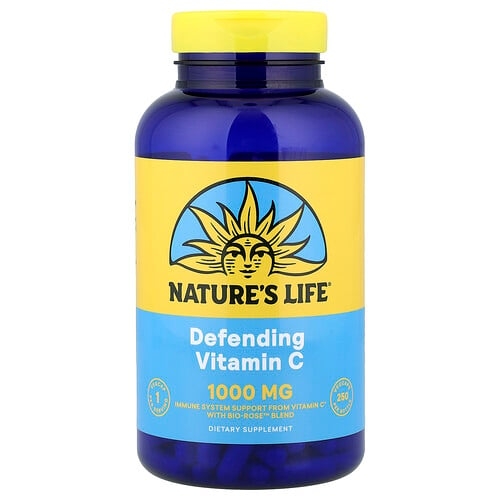 Nature S Life Defending Vitamin C With Bio Rose Blend 250 Vegcaps product image