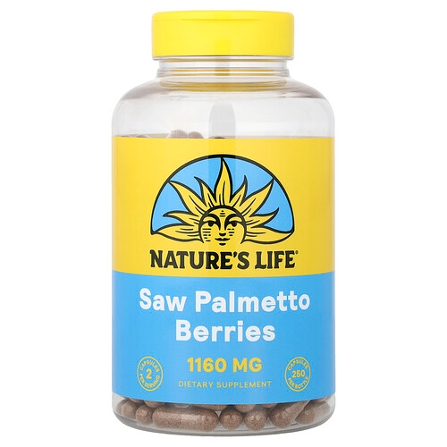 Nature S Life Saw Palmetto Berries 250 Capsules 580 Mg Per Capsule product image