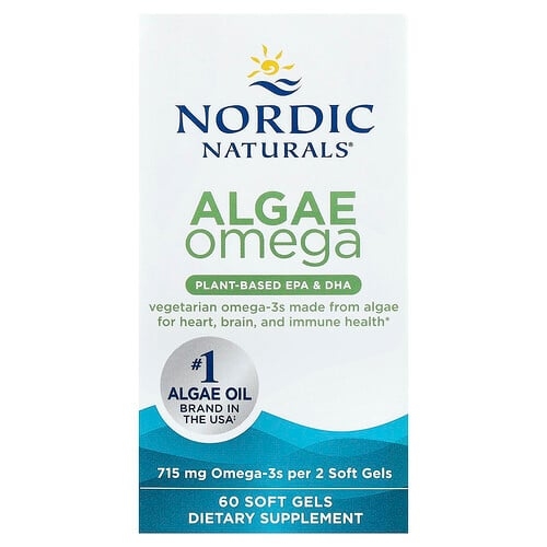 Nordic Naturals Algae Omega 60 Soft Gels 357 5 Mg Per Soft Gel product image