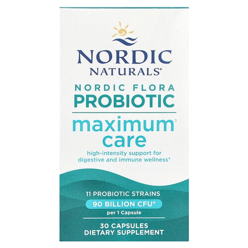 Nordic Naturals Nordic Flora Probiotic Maximum Care 90 Billion Cfu 30 Capsules product image