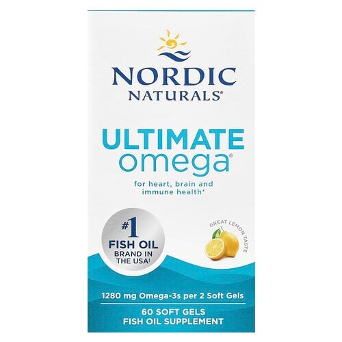 Nordic Naturals Ultimate Omega Lemon 60 Soft Gels 640 Mg Per Soft Gel product image