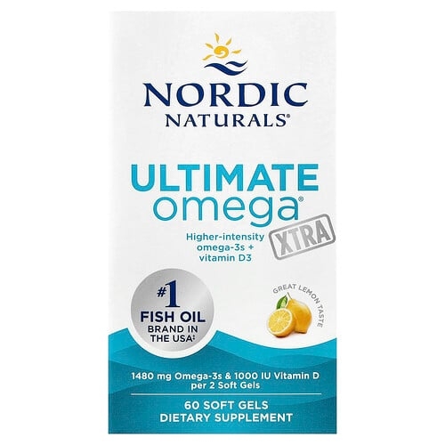 Nordic Naturals Ultimate Omega Xtra Lemon 60 Soft Gels product image