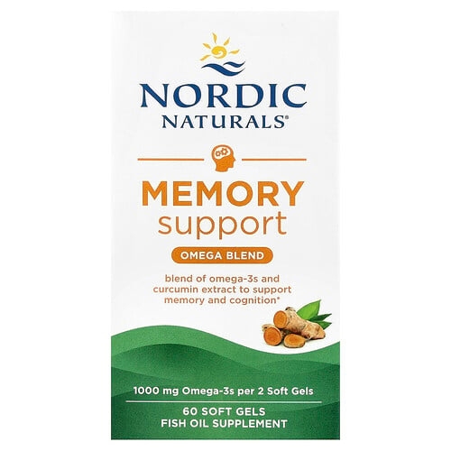 Nordic Naturals Memory Support Omega Blend 60 Soft Gels product image